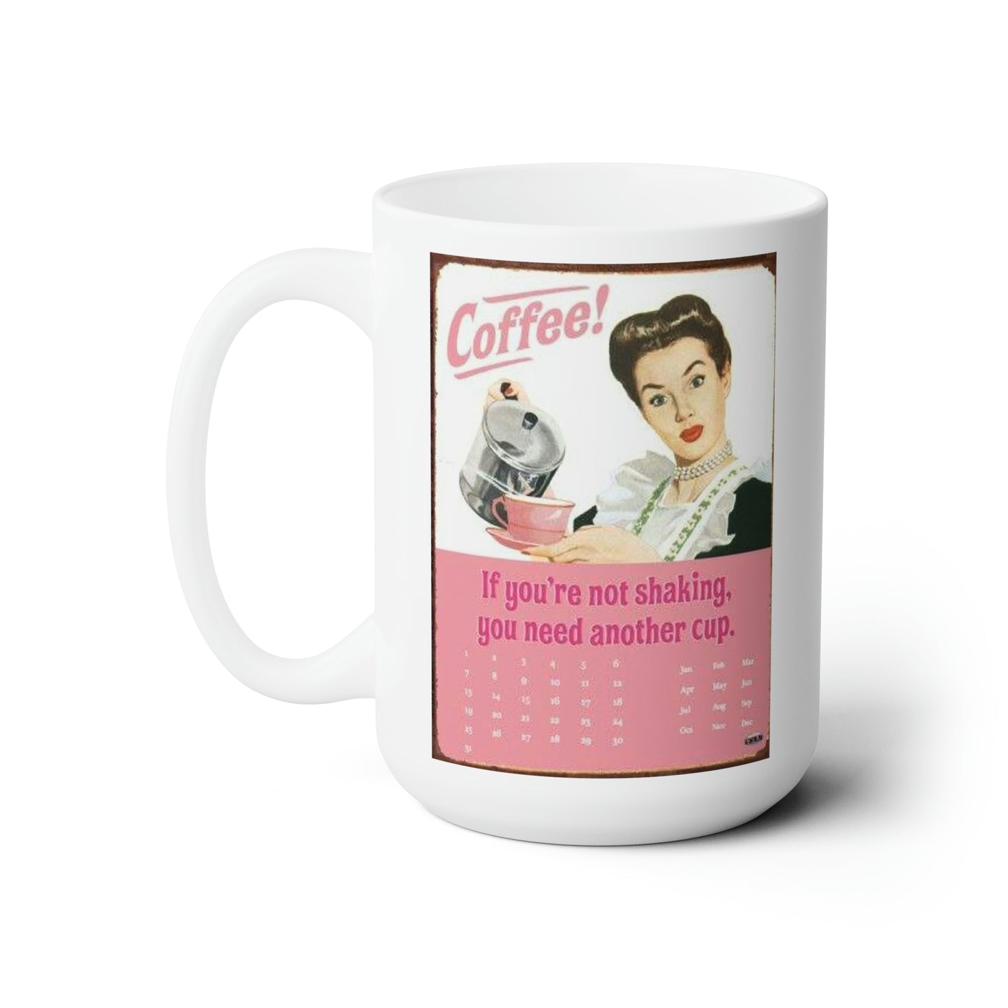 Vintage Themed Coffee Mug Classic Style Coffee Mug Retro Style Coffee Cup  15oz