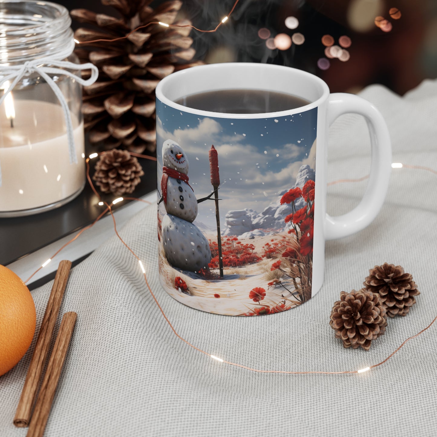 Engrossing Christmas Mug Funny Mug Secret Santa X-mas Mug Snowman Mug Vintage Christmas Mug Snow Man Coffee Mug Hot Chocolate Mug Holiday Mu