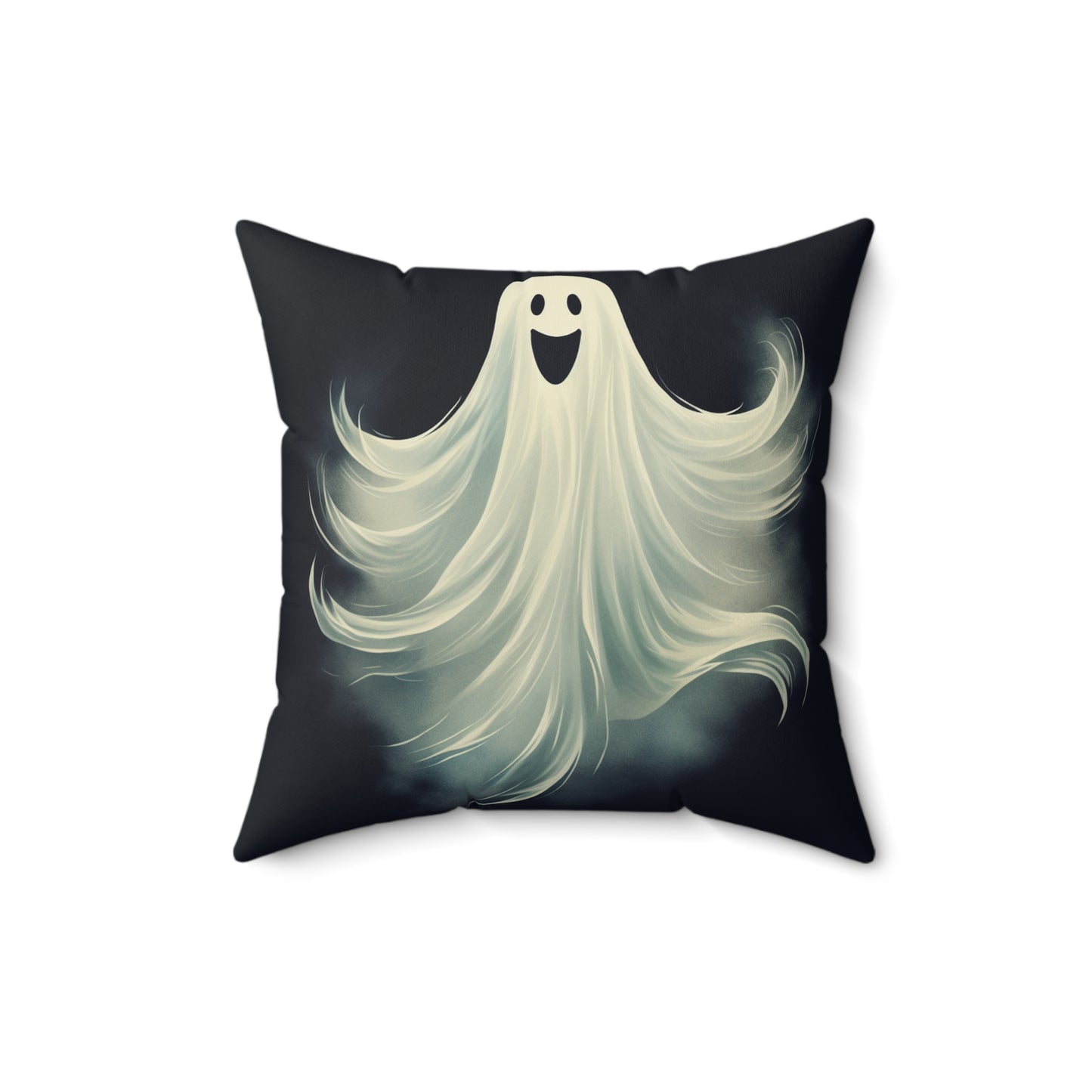 Ghost Pillow Halloween Pillows Ghost Decor Fall Color Pillow Throw Pillows Home Spooky Decorations Spun Polyester Square Pillow