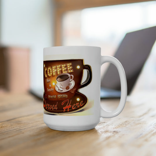 Old Vintage Sign Coffee Mug Retro Style Coffee Mug 15oz
