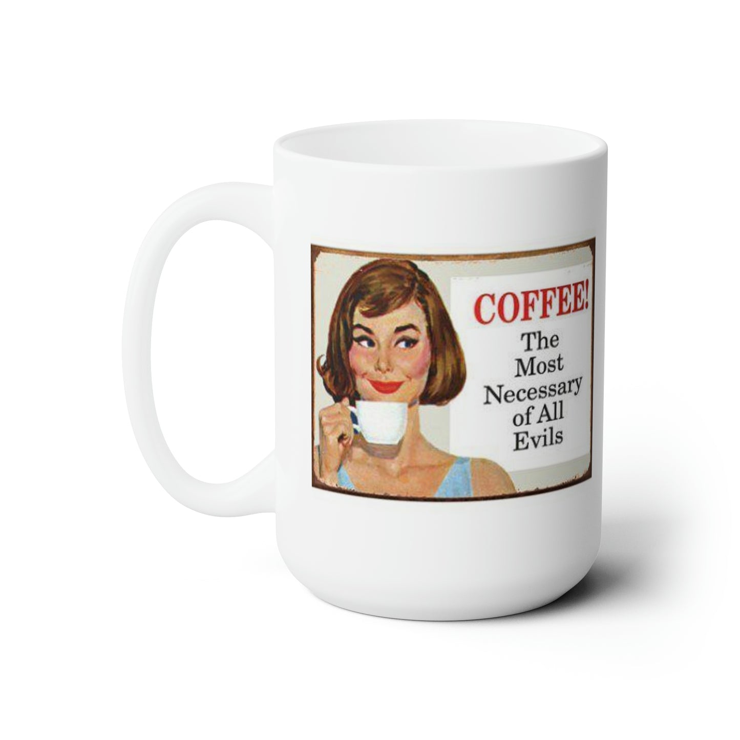 Classic Boho Coffee Mug Vintage Style Funny Saying Coffee Mugs 15oz