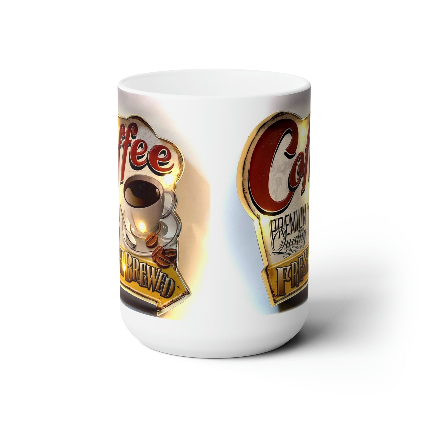 Vintage Coffee Mug Retro Coffee Cup Vintage Sign Mug 15oz