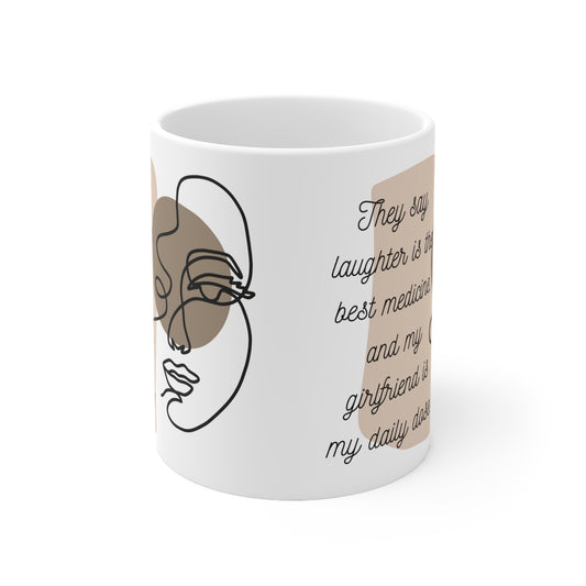 Girlfriend Coffee Mug Fun Mug Boyfriend Gift Romantic Gifts for Her Funny Mugs Ceramic 11oz
