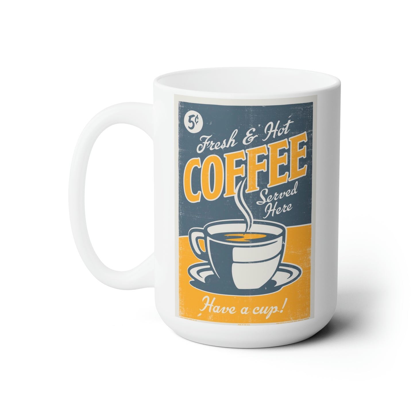 Retro Vintage Coffee Mug Classic Gift Coffee Mugs Vintage Sign Coffee Cup15oz