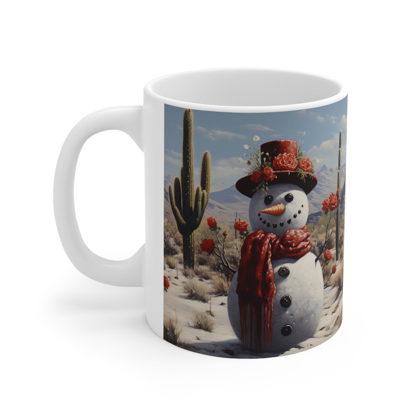 Enchanting Christmas Mug Funny Mug Secret Santa X-mas Mug Snowman Mug Vintage Christmas Mug Snow Man Coffee Mug Hot Chocolate Mug Holiday Mu