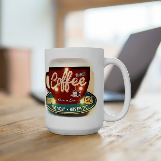 Retro Coffee Mug Coffee Mug Vintage Coffee Vintage Sign Cup 15oz