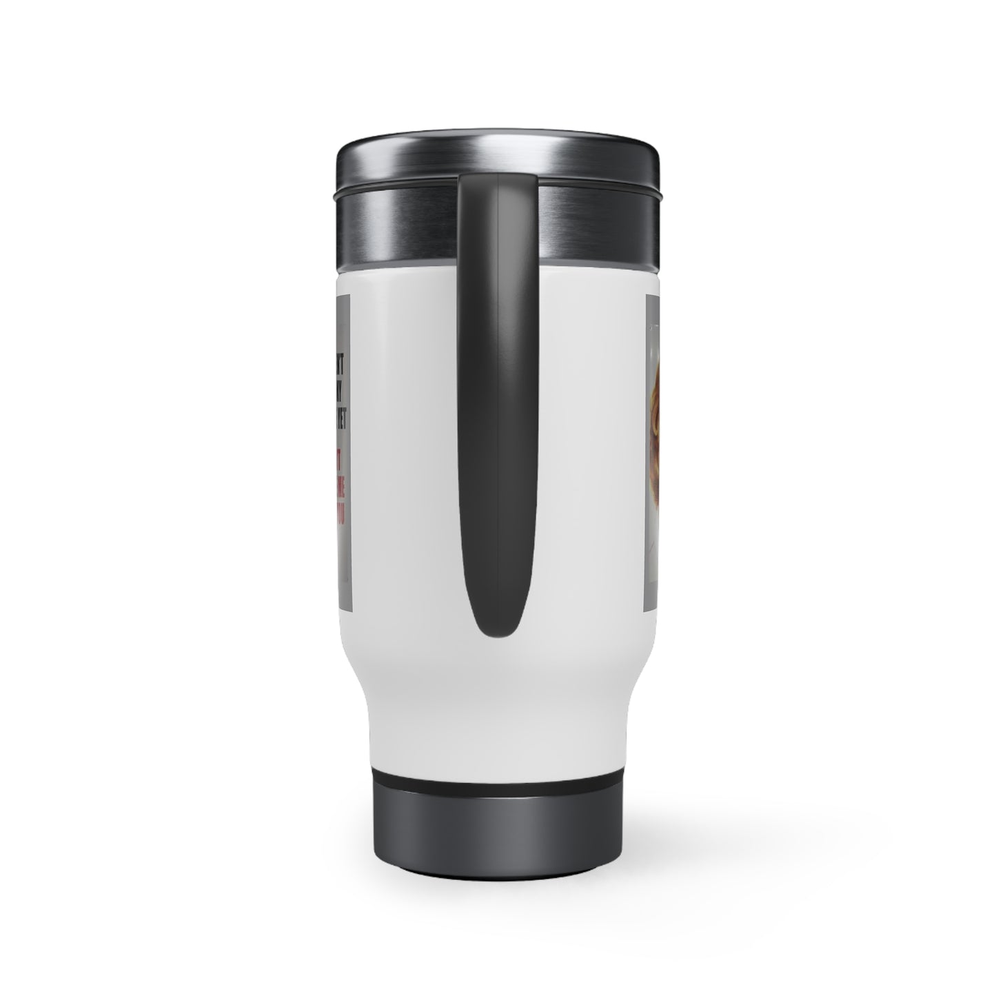 Vintage Classic Retro Style Stainless Steel Travel Mug with Handle, 14oz
