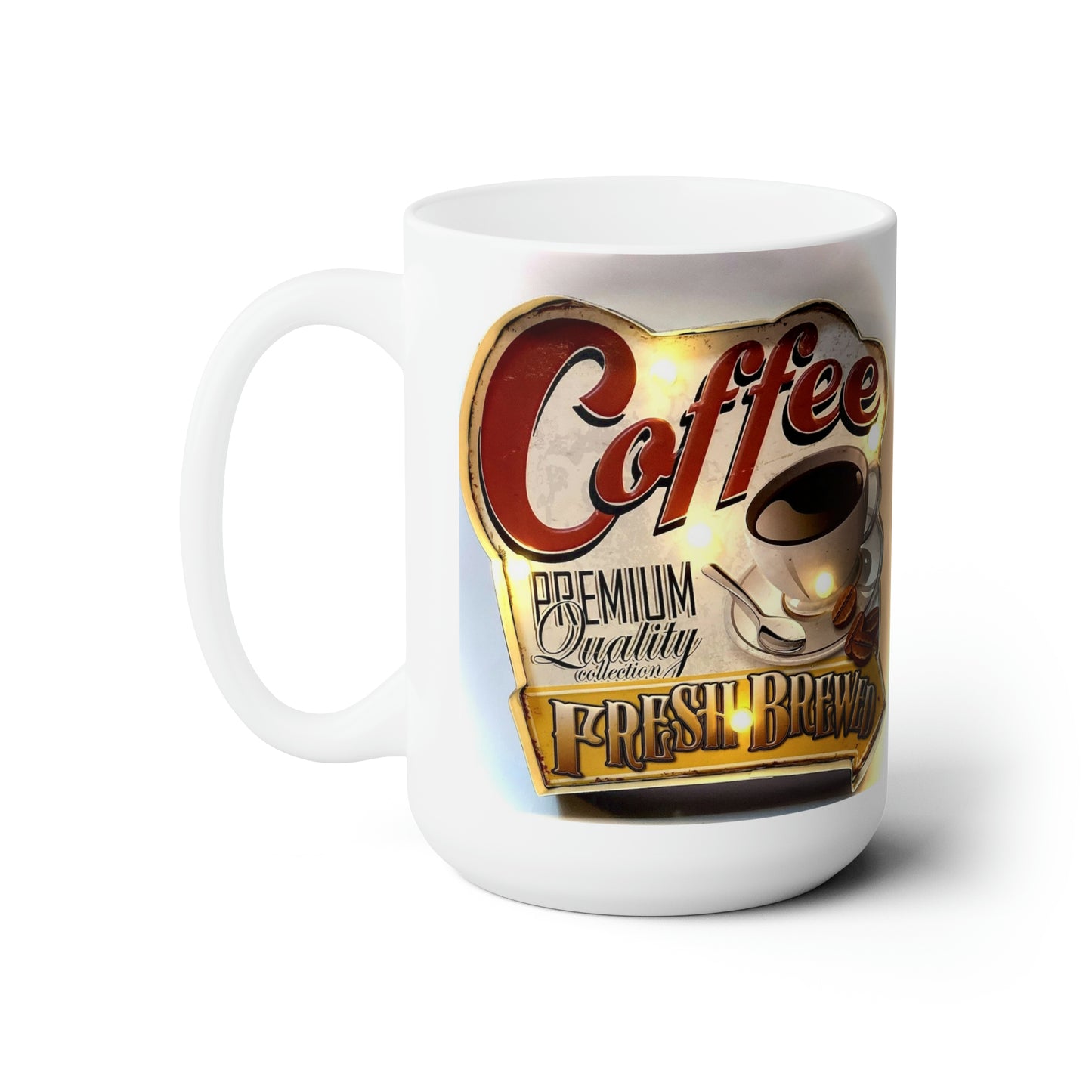 Vintage Coffee Mug Retro Coffee Cup Vintage Sign Mug 15oz
