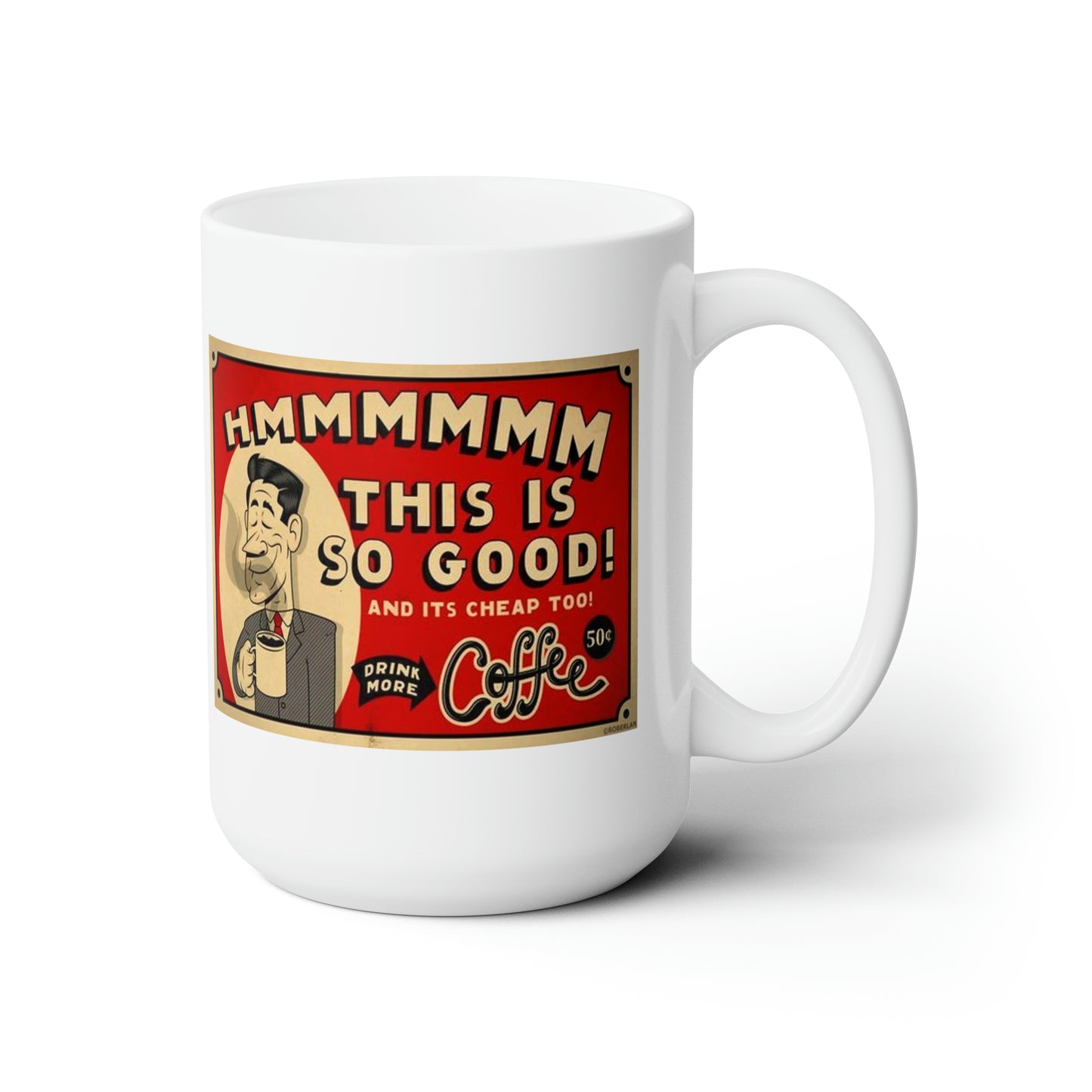 Old Vintage Advertisement Coffee Mug Classic Style Coffee Mug 15oz
