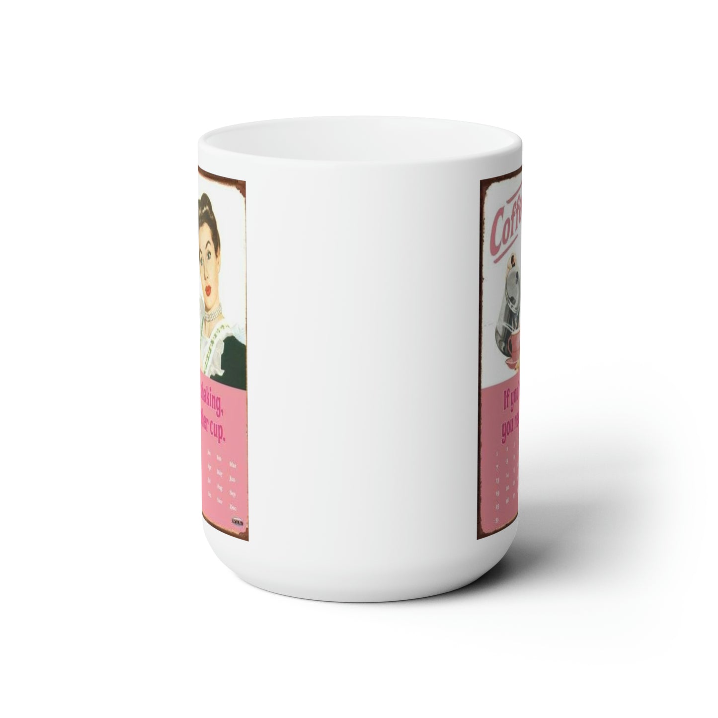 Vintage Themed Coffee Mug Classic Style Coffee Mug Retro Style Coffee Cup  15oz