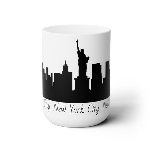 New York City Skyline Coffee Mug - Salliotte Design - Perfect Souvenir - Iconic NY - Best Gift Idea