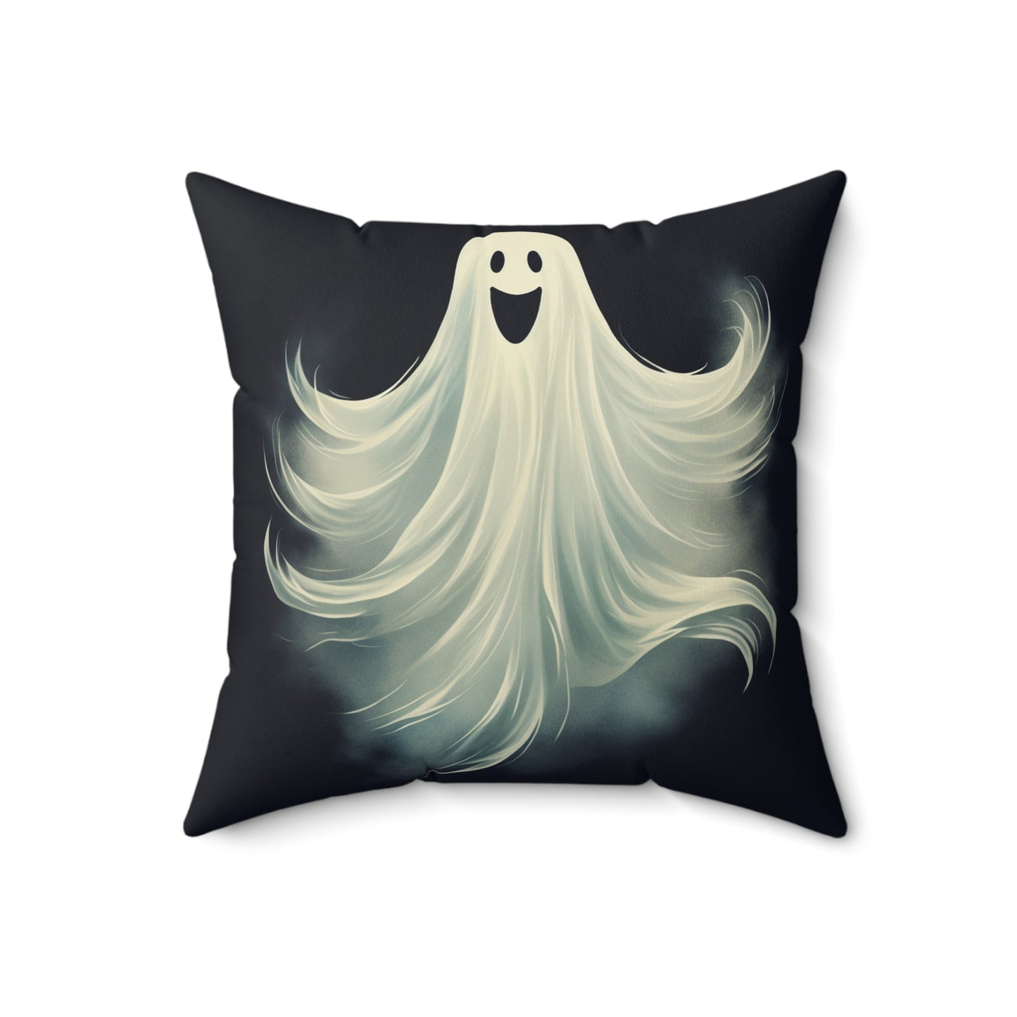 Ghost Pillow Halloween Pillows Ghost Decor Fall Color Pillow Throw Pillows Home Spooky Decorations Spun Polyester Square Pillow