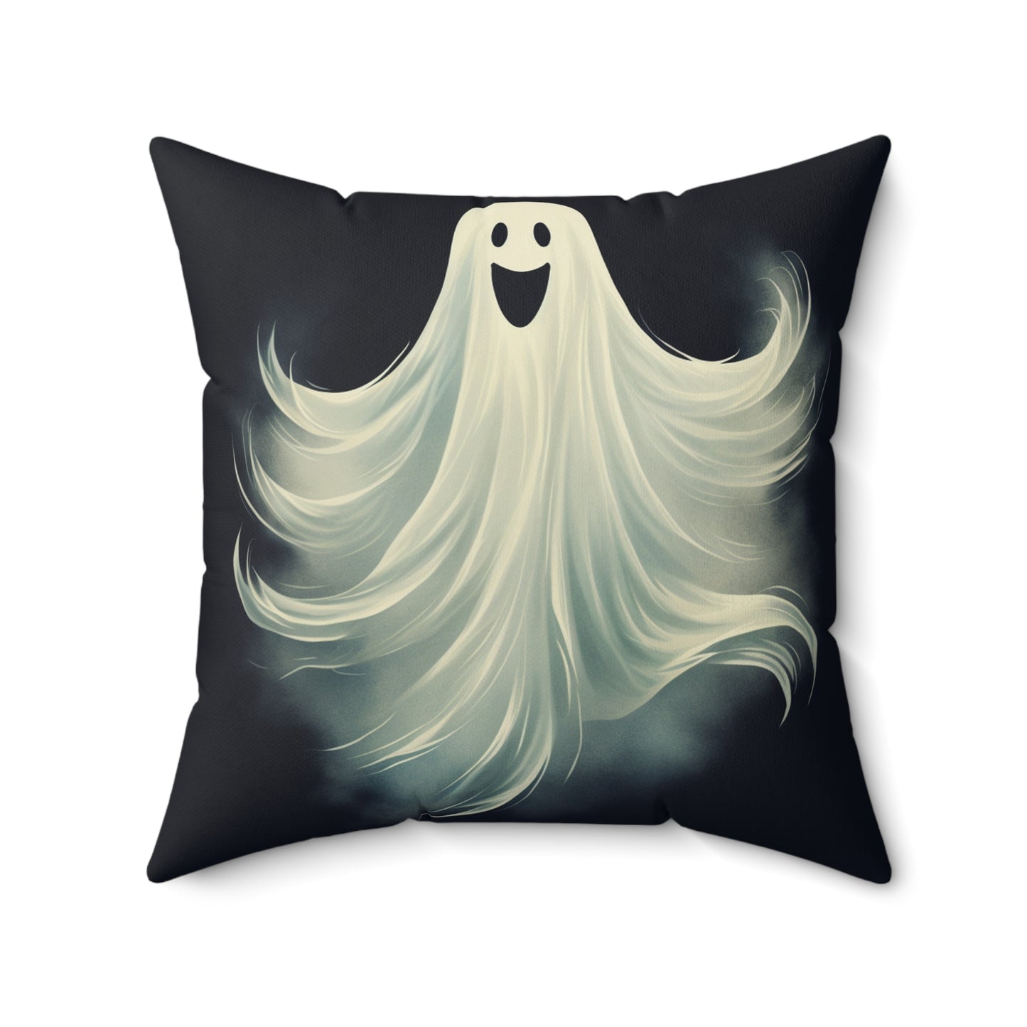 Ghost Pillow Halloween Pillows Ghost Decor Fall Color Pillow Throw Pillows Home Spooky Decorations Spun Polyester Square Pillow