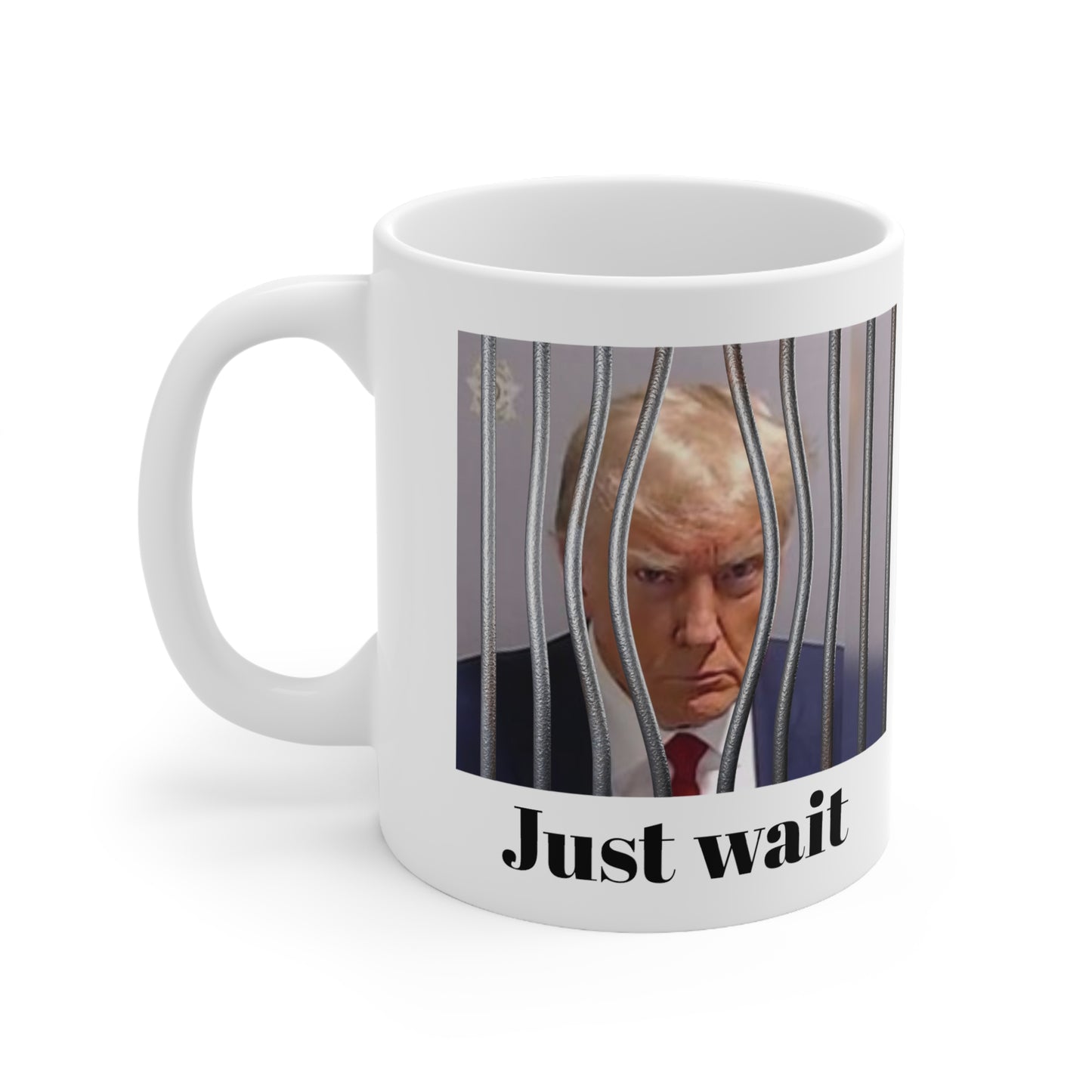 Trump Mugshot - Coffee Mug Shot "From the White House to the Big House" three colors Accent Coffee Mug, 11oz