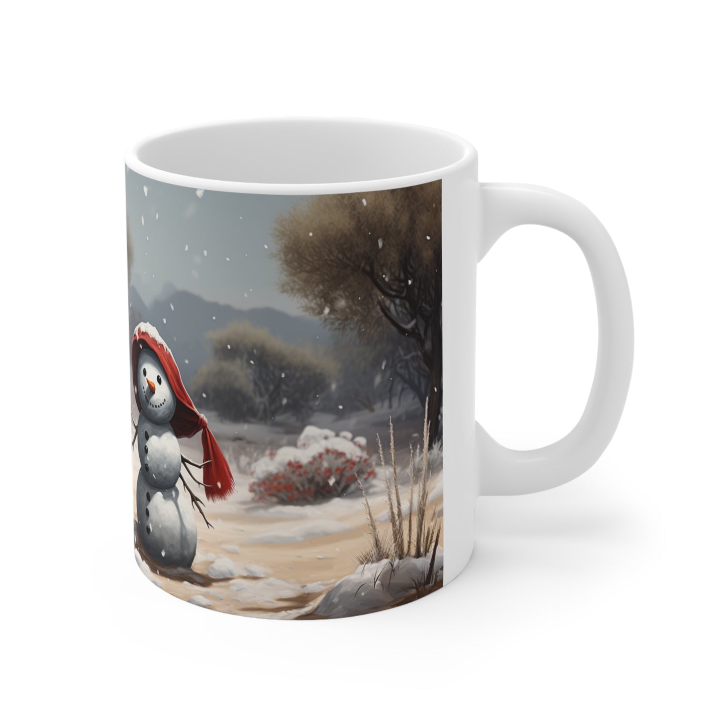 Immersive Christmas Mug Funny Mug Secret Santa X-mas  Mug Vintage Christmas Mug Snow Man Coffee Mug Hot Chocolate Mug Holiday Mug