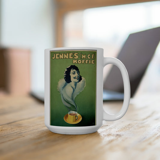 Vintage Boho Coffee Mug Classic Design Coffee Mug Retro Cup 15oz