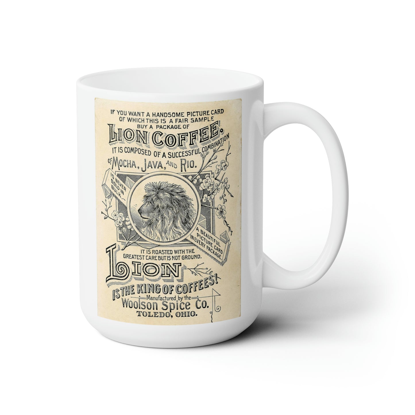 Retro Vintage Coffee Mug Classic Coffee Mugs Fun Logo Coffe e Mug 15oz