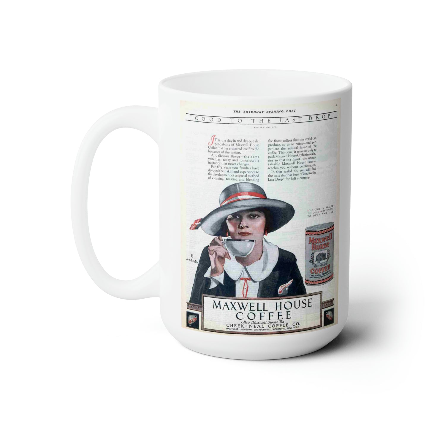 Classic Coffee Mug Vintage Coffee Mugs Retro Coffee Mug 15oz