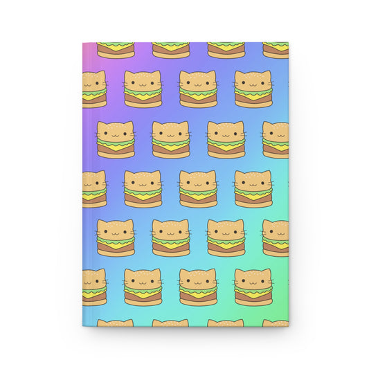 Notebook Notepad Hardcover To-do Stationary Diary Planner Personalized Teacher Gift back to school Notebook Cat Burger Journals Journal