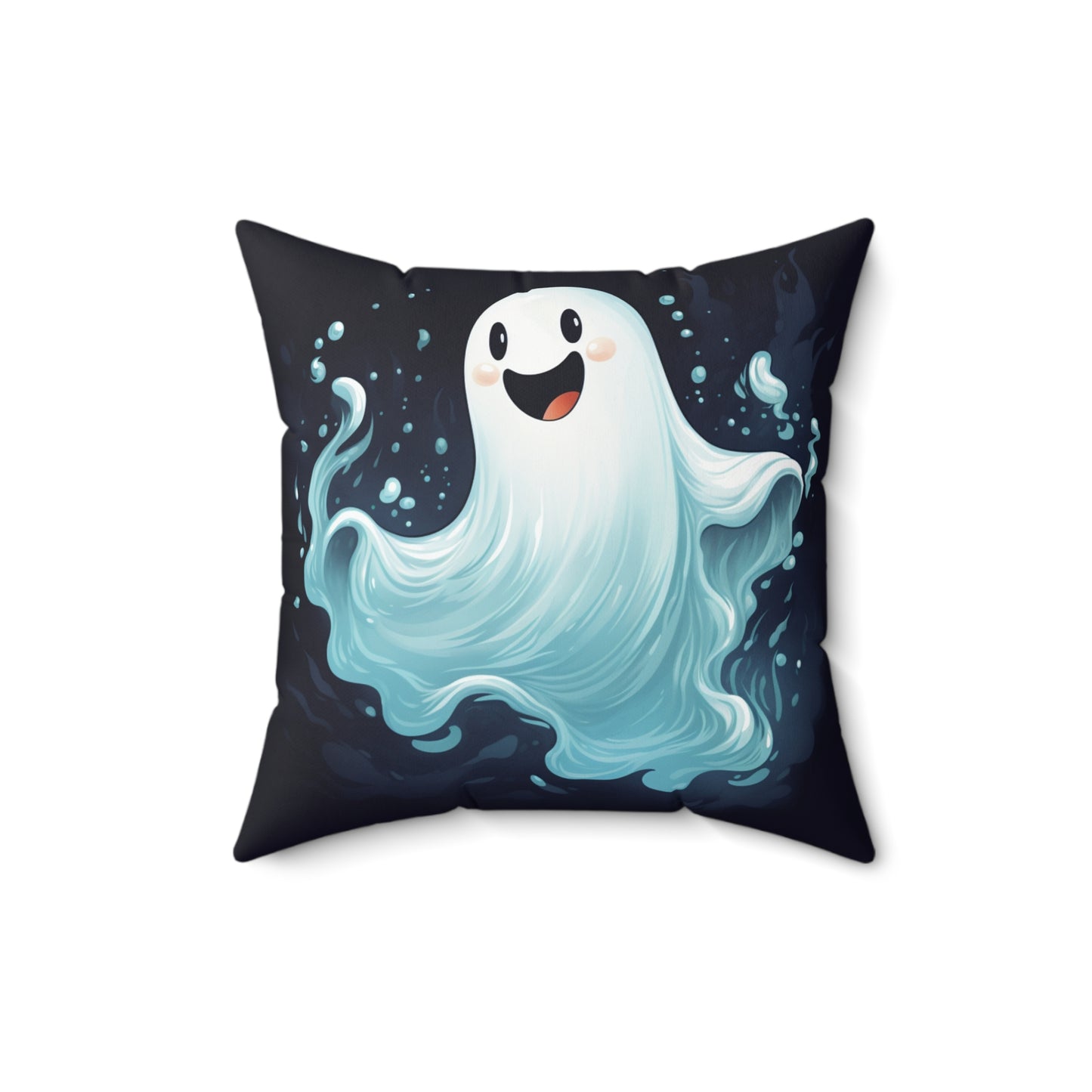 Ghost Pillow Halloween Pillows Ghost Decor Fall Color Pillow Throw Pillows Home Spooky Decorations Spun Polyester Square Pillow