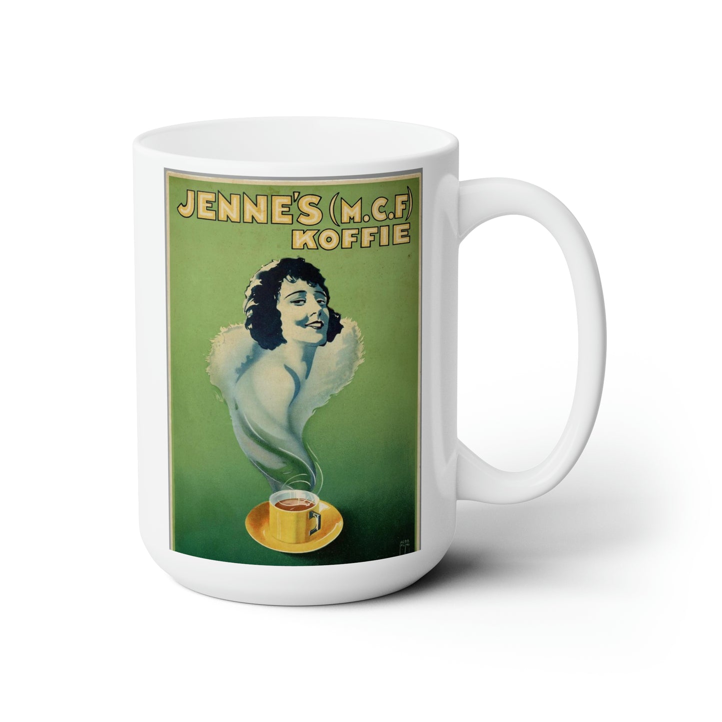 Vintage Boho Coffee Mug Classic Design Coffee Mug Retro Cup 15oz