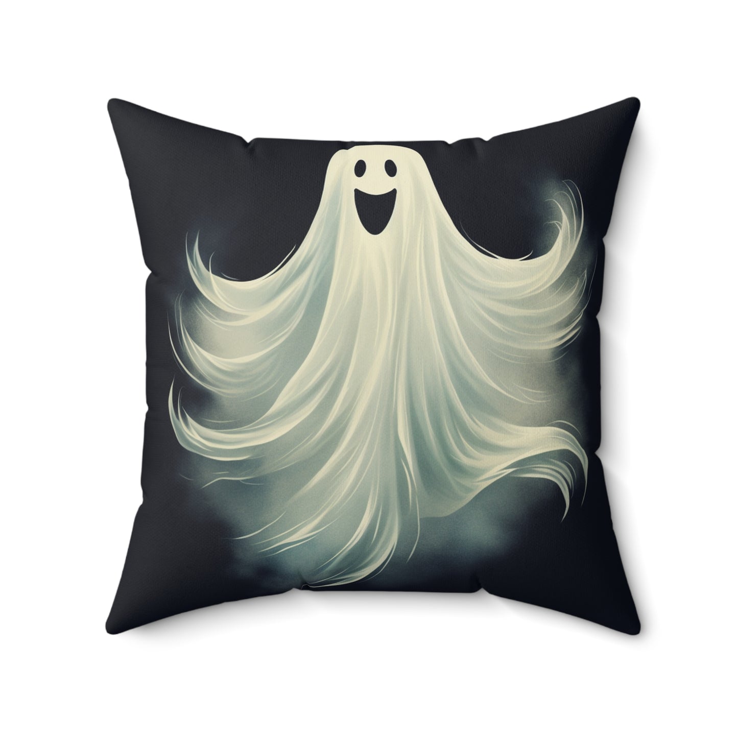 Ghost Pillow Halloween Pillows Ghost Decor Fall Color Pillow Throw Pillows Home Spooky Decorations Spun Polyester Square Pillow