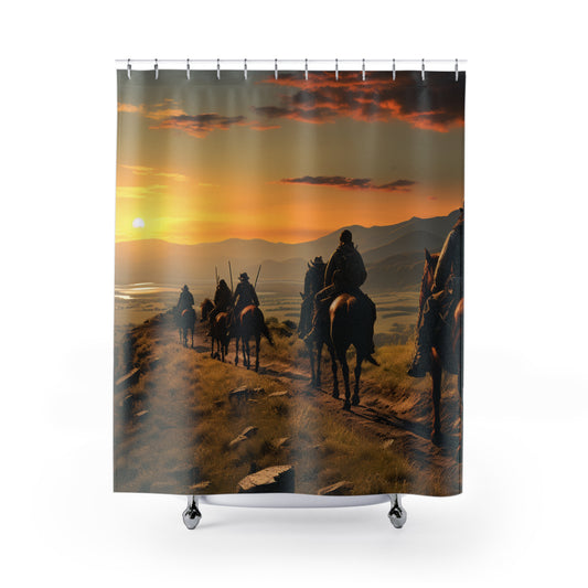 Wild Horse Shower Curtain Horse Bath Curtain Bathroom Decor Western Gift