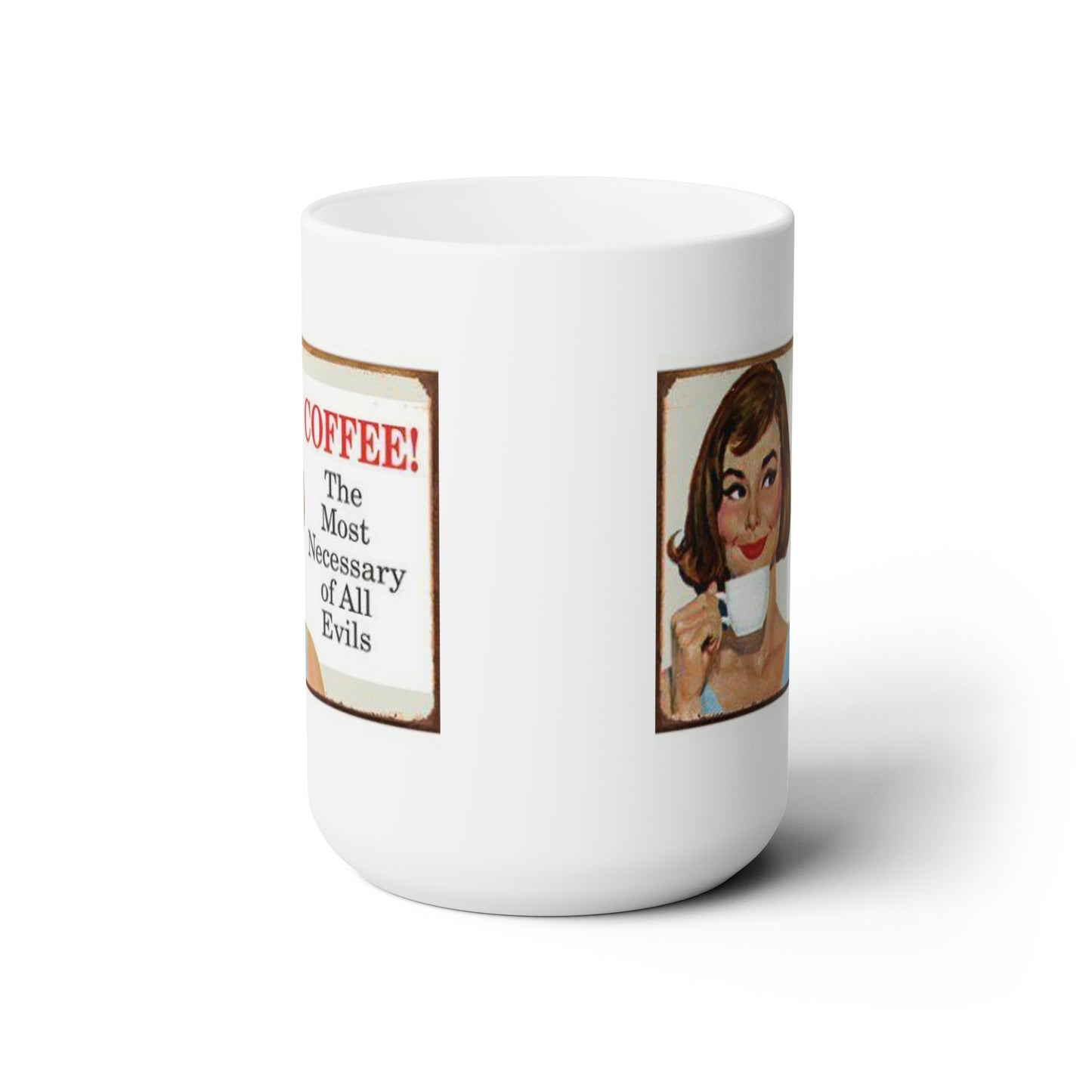 Classic Boho Coffee Mug Vintage Style Funny Saying Coffee Mugs 15oz