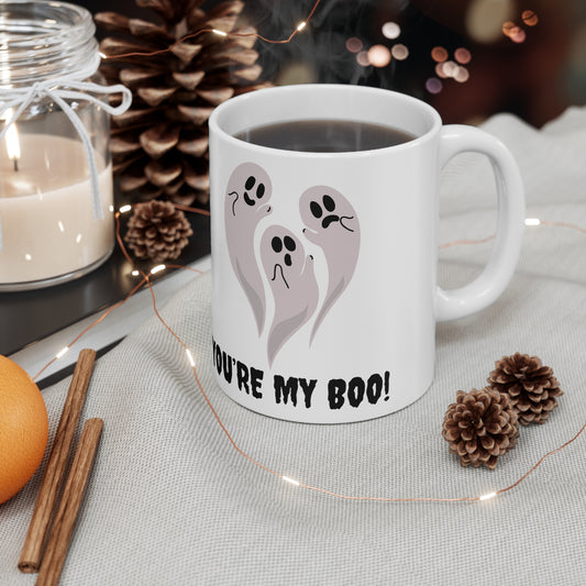 You're My Boo Coffee Mug Halloween Coffee mug Ghost Witchy Brew Cup Boo Design Fall Decor October Gift Spooky Brew Mug Ceramic Mug 11oz