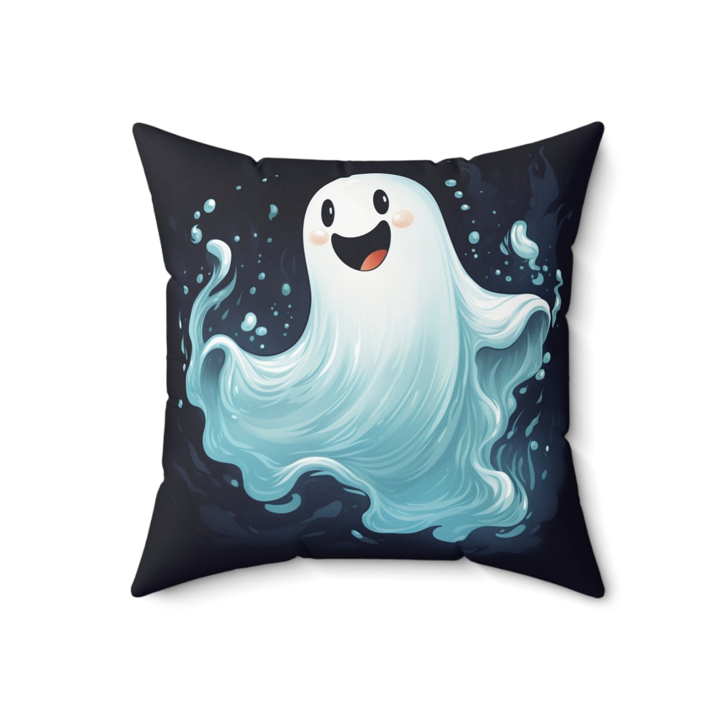 Ghost Pillow Halloween Pillows Ghost Decor Fall Color Pillow Throw Pillows Home Spooky Decorations Spun Polyester Square Pillow
