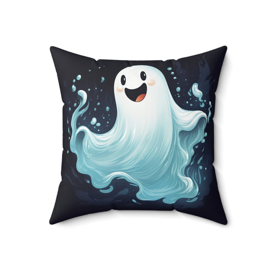 Ghost Pillow Halloween Pillows Ghost Decor Fall Color Pillow Throw Pillows Home Spooky Decorations Spun Polyester Square Pillow