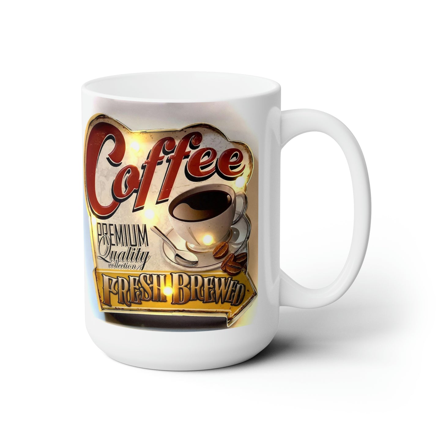 Vintage Coffee Mug Retro Coffee Cup Vintage Sign Mug 15oz