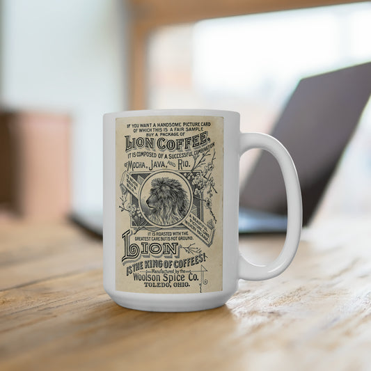 Retro Vintage Coffee Mug Classic Coffee Mugs Fun Logo Coffe e Mug 15oz