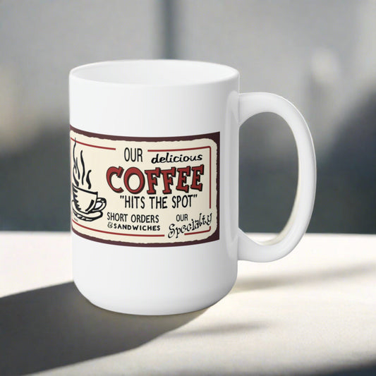 Classic Coffee Mug Retro Style Coffee Cup Vintage Coffee Mugs  15oz