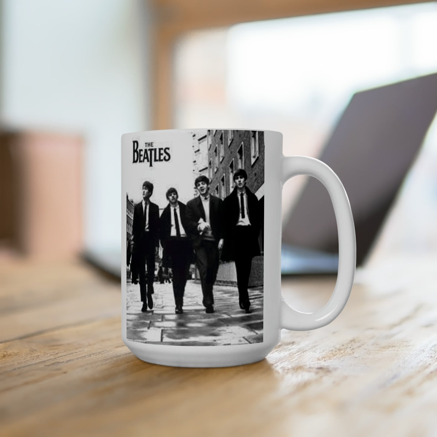 Classic Beatles Coffee Mug John Lennon Paul Mccartney Gift for Her Ceramic 15oz