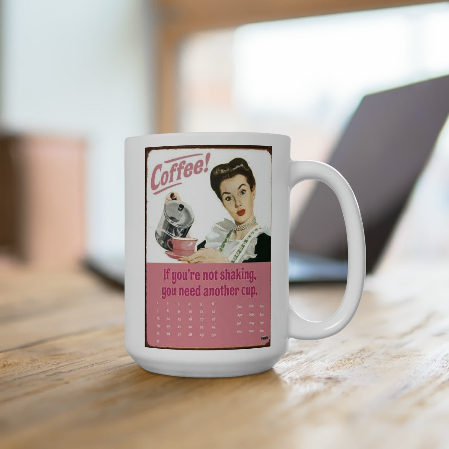 Vintage Themed Coffee Mug Classic Style Coffee Mug Retro Style Coffee Cup  15oz