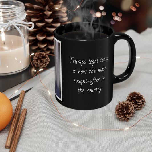 Trump Mugshot - Coffee Mug ...Shot "Legal team is the most sought after in the country" three colors Accent Coffee Mug, 11oz