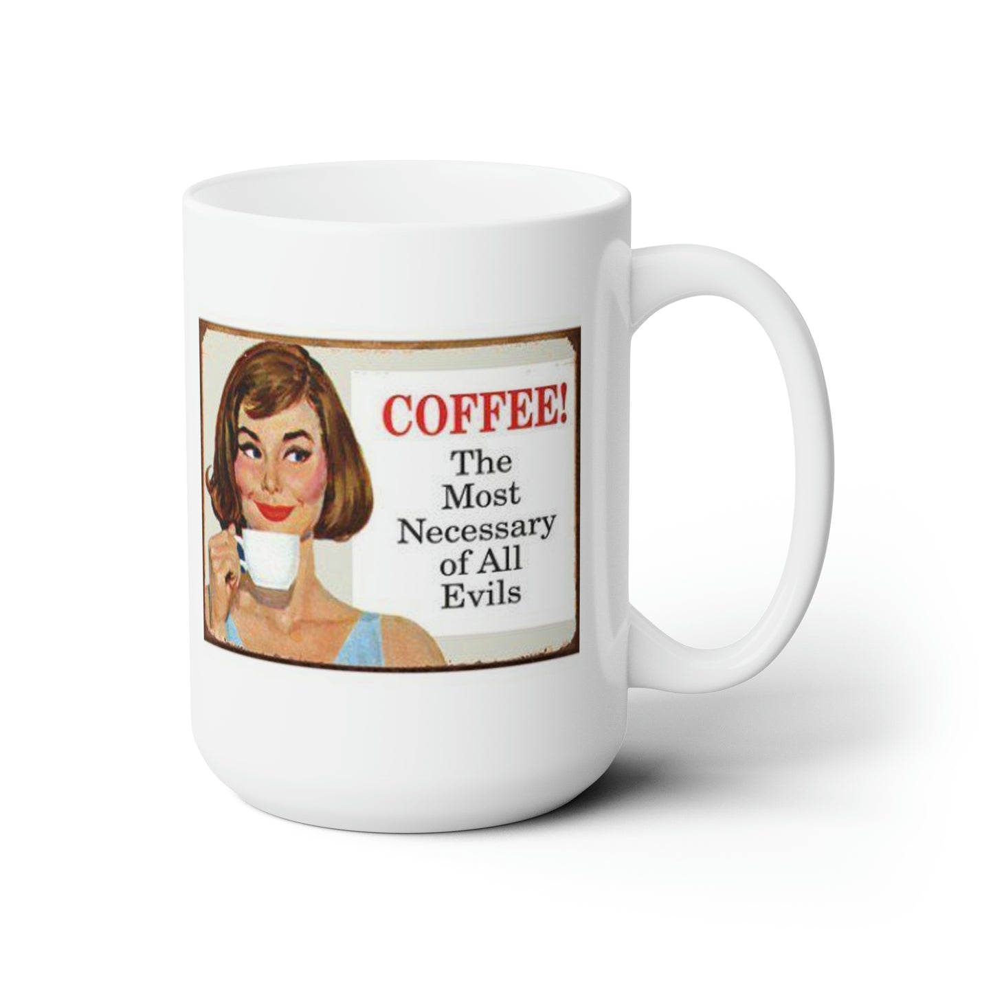Classic Boho Coffee Mug Vintage Style Funny Saying Coffee Mugs 15oz