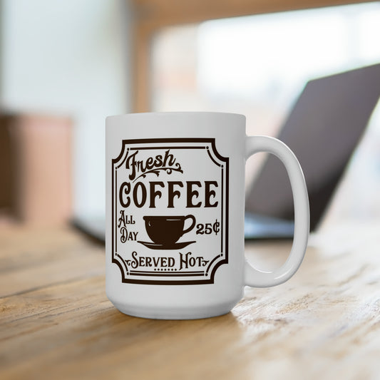 Old Vintage Boho Style Coffee Mug Retro Design Coffee Mugs 15oz