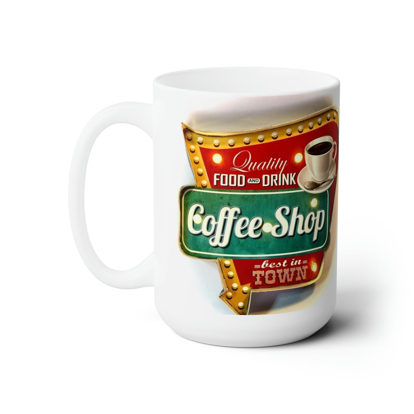 Vintage Charm Coffee Mug Retro Old School Mug Vintage Coffee Cup 15oz
