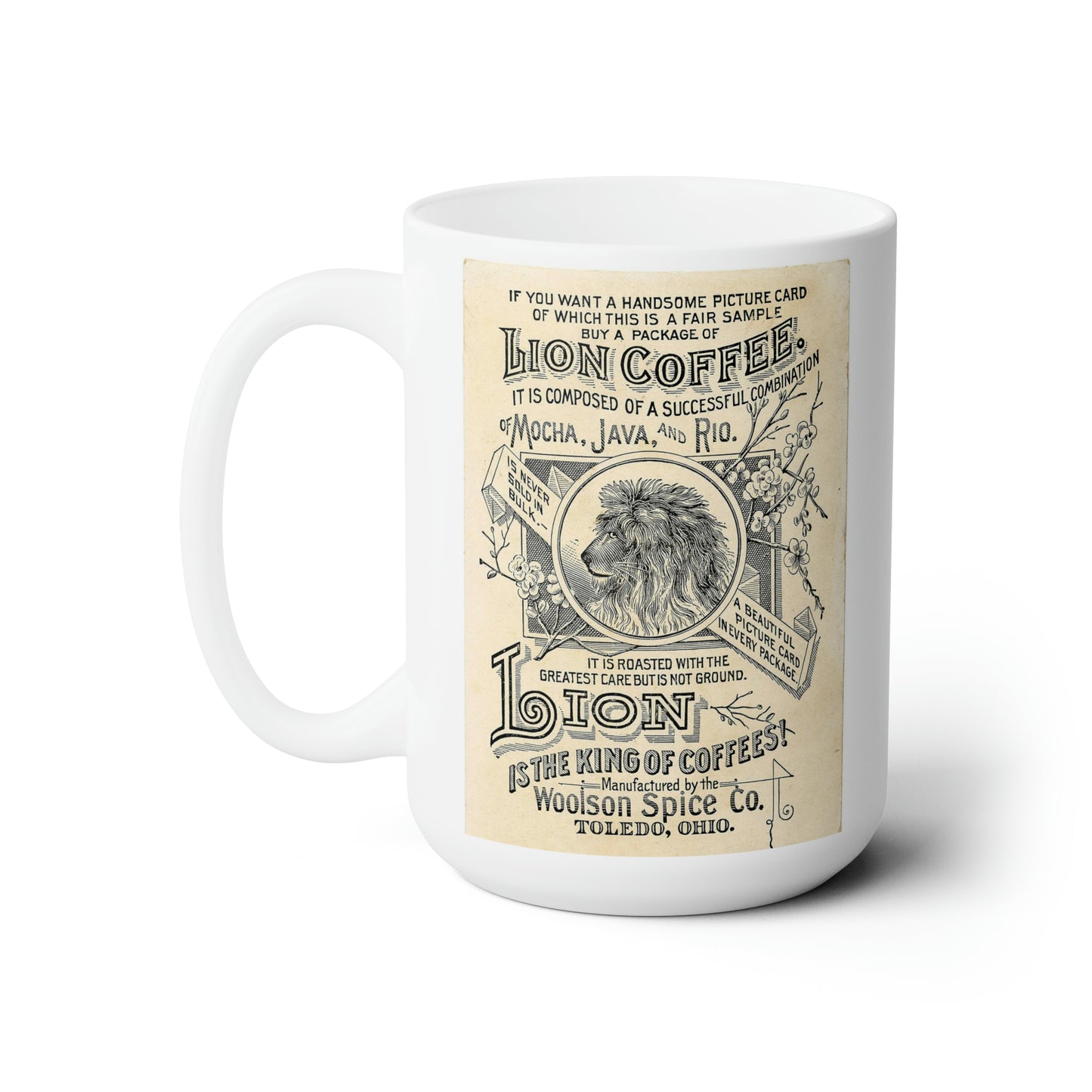 Retro Vintage Coffee Mug Classic Coffee Mugs Fun Logo Coffe e Mug 15oz