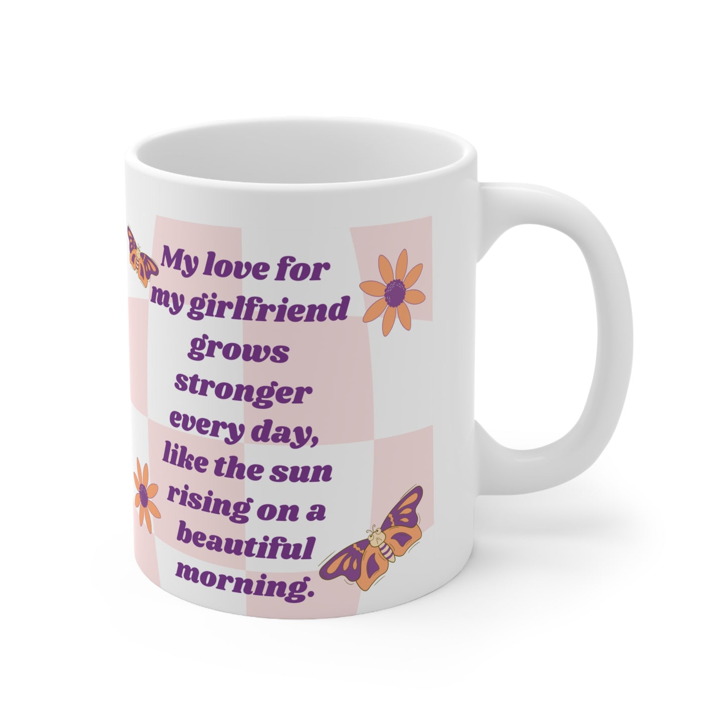 Girlfriend Coffee Mug Fun Mugs Boyfriend Gift Romantic Gifts for Her Funny Tea Cup Ceramic Mug 11oz