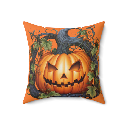 Pumpkin Spooky Ghost Pillow Halloween Pillows Ghost Decor Fall Color Pillow Throw Pillows Home Spooky Decorations Spun Polyester Square