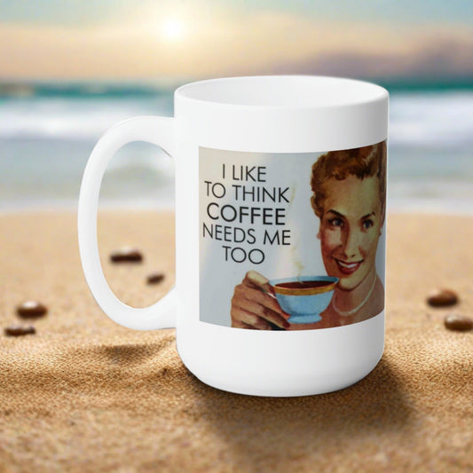 Classic Boho Coffee Mug Vintage Coffee Mug Retro Designed Coffee Cup  15oz