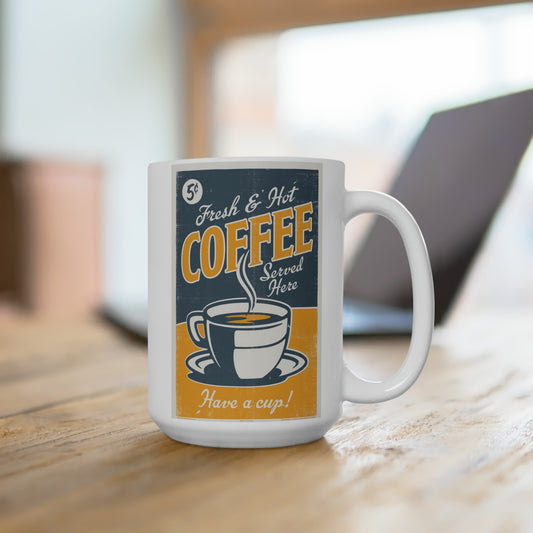 Retro Vintage Coffee Mug Classic Gift Coffee Mugs Vintage Sign Coffee Cup15oz