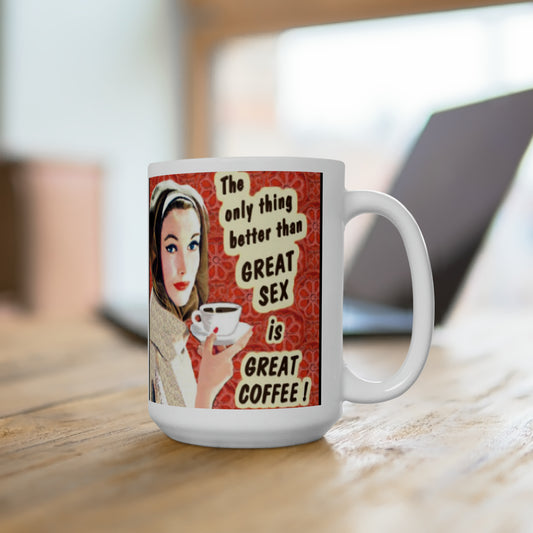 Vintage Coffee Boho Mug Classic Coffee Mug Coffee Design Mugs 15oz