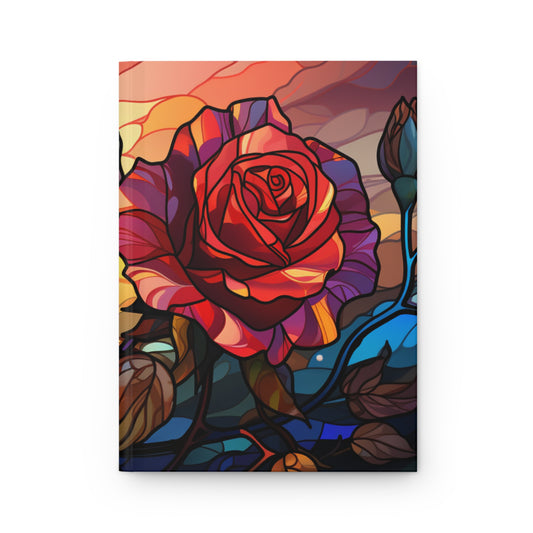 Stain Glass Flower Notebook Notepad Hardcover To-do Stationary Diary Planner Personalized Teacher Gift back to school Notebooks Journals