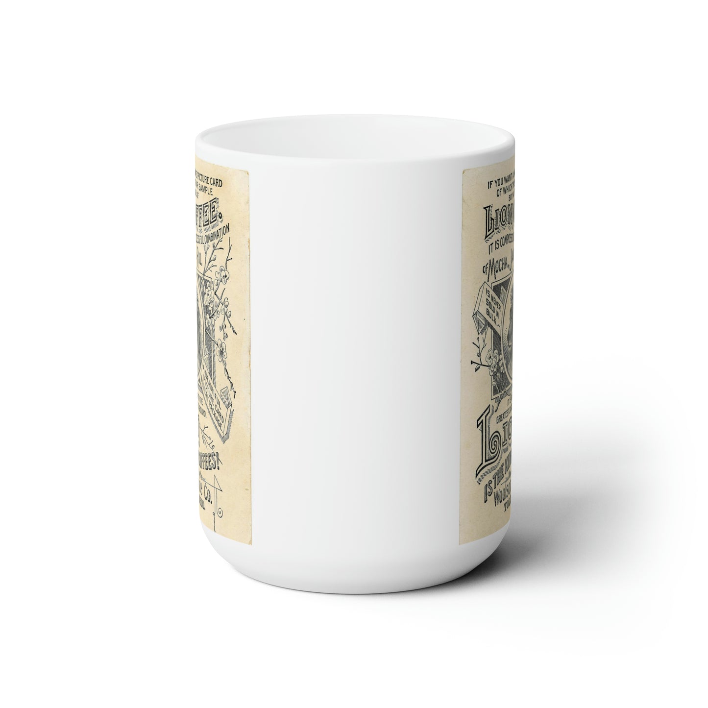 Retro Vintage Coffee Mug Classic Coffee Mugs Fun Logo Coffe e Mug 15oz