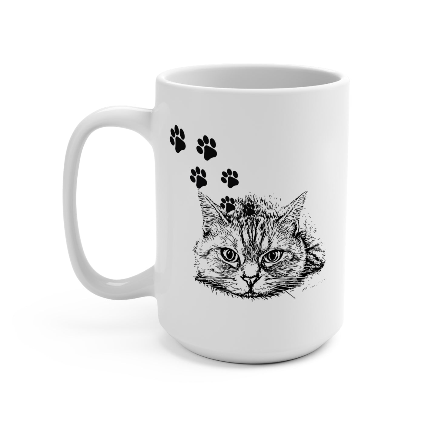 Coffee Mug Cat Lover Animal Coffee Cup 15oz