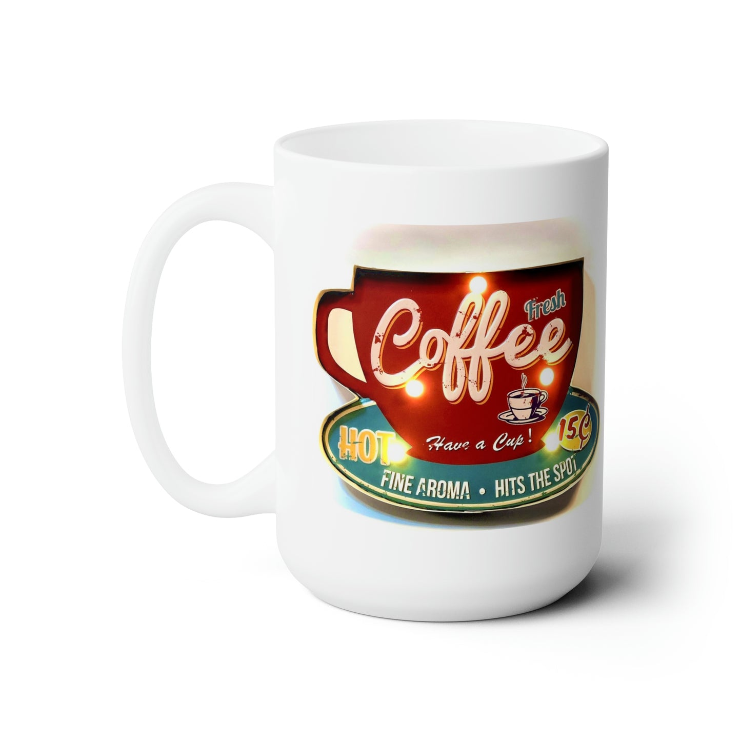 Retro Coffee Mug Coffee Mug Vintage Coffee Vintage Sign Cup 15oz